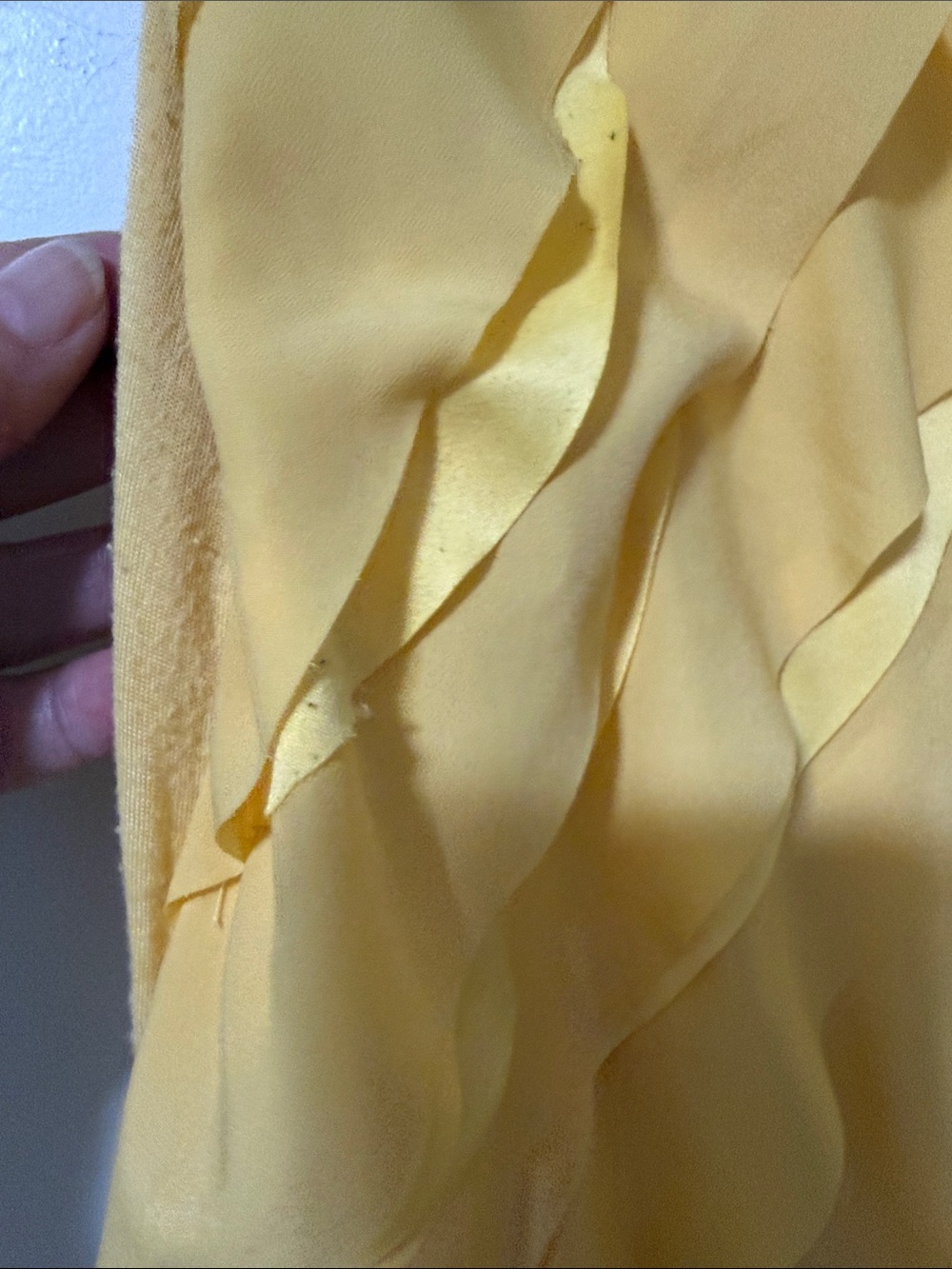 Apt. 9 Yellow Ruffle Tank - Picture 3 of 4